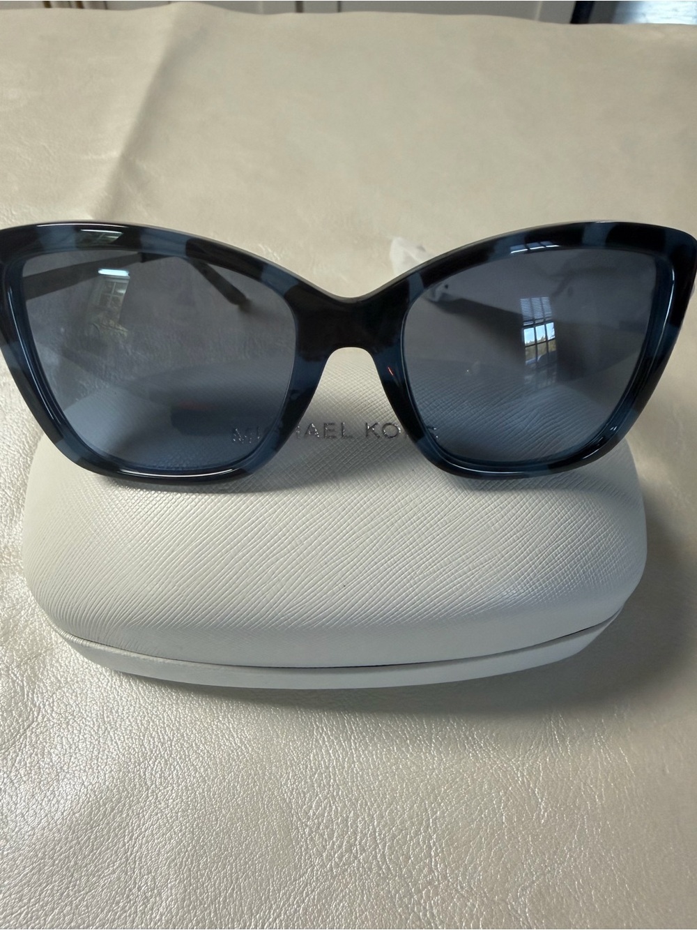 Michael Kors Women's Cat Eye Sunglasses in Dark Blue Tortoiseshell